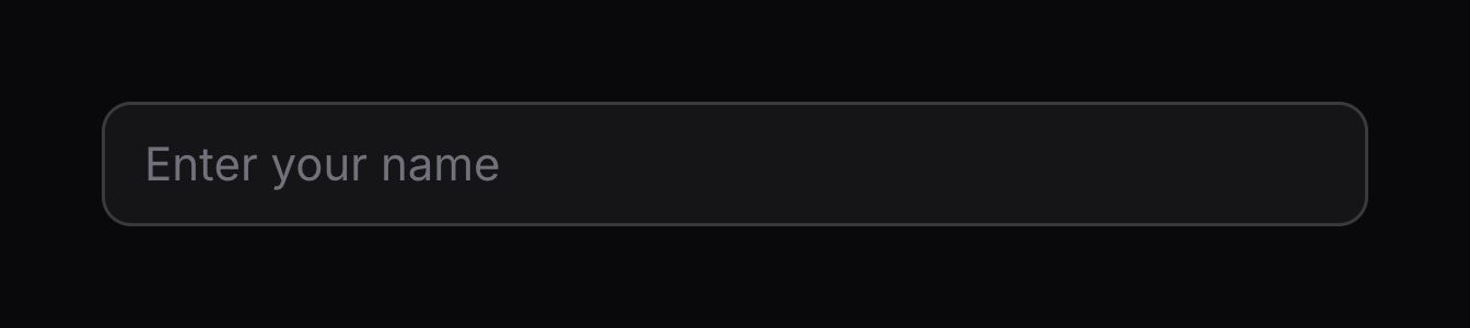 A simple input