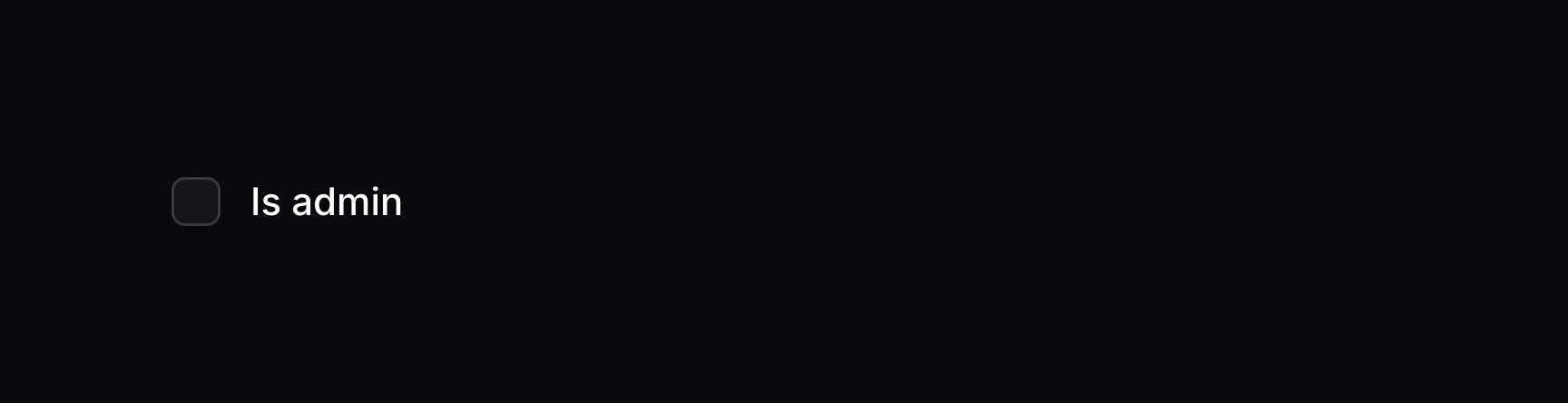 Checkbox with its label inline