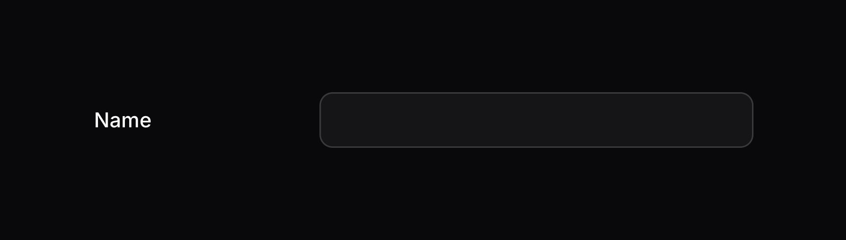 Form field with inline label