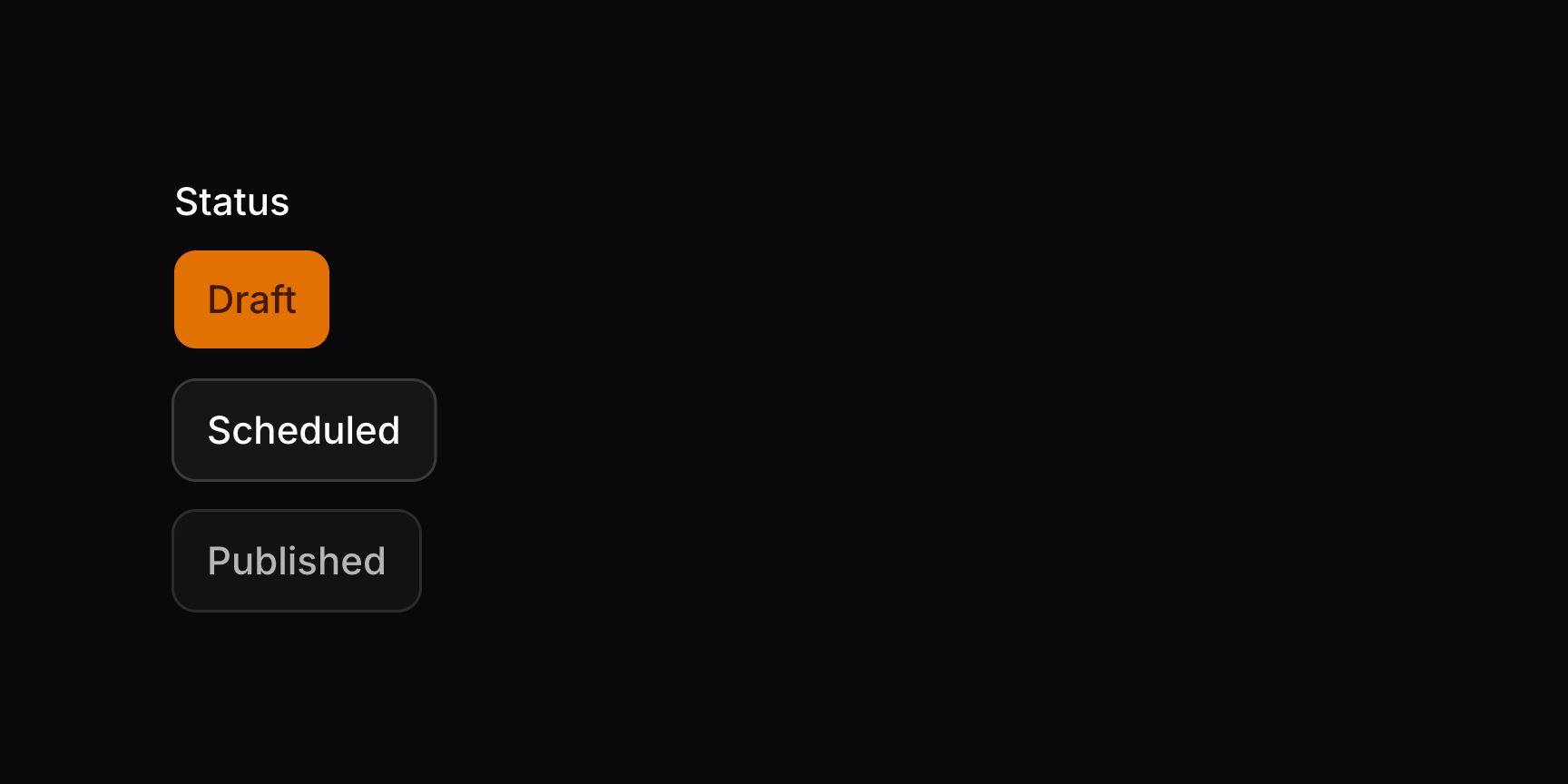 Toggle buttons with disabled option