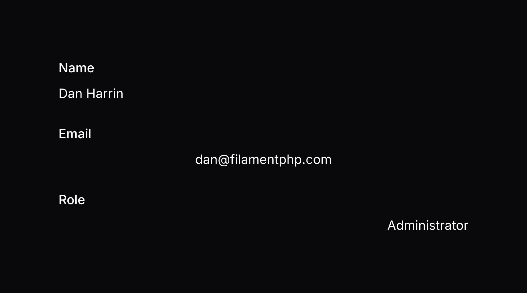 Entries with different alignments