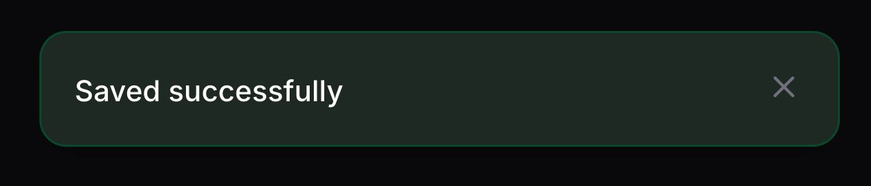 Notification with background color