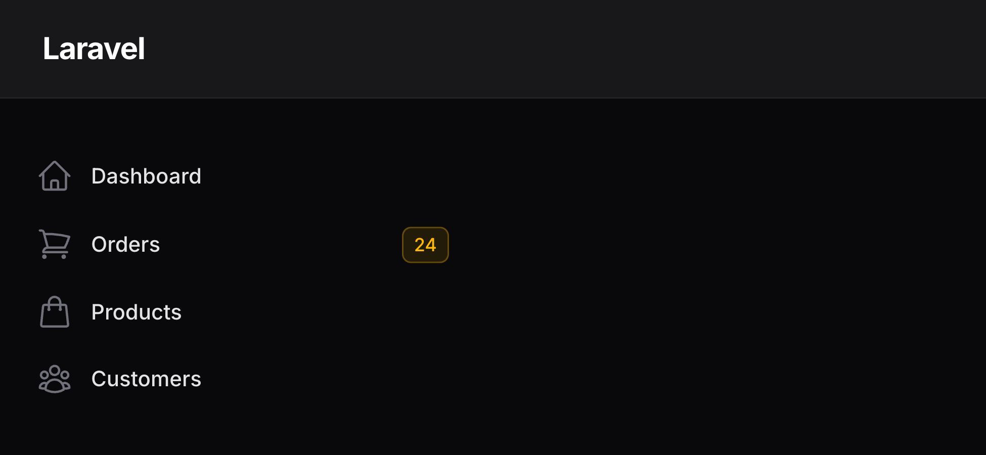 Navigation item with badge