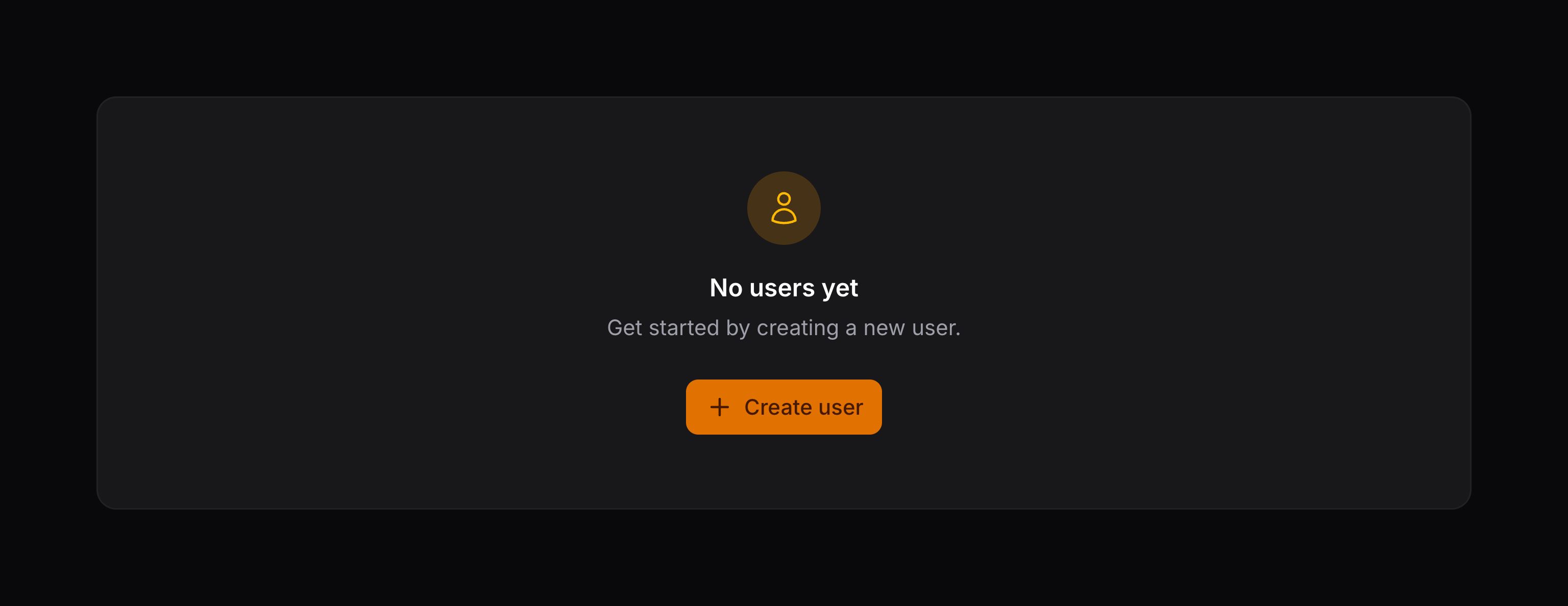 Empty state