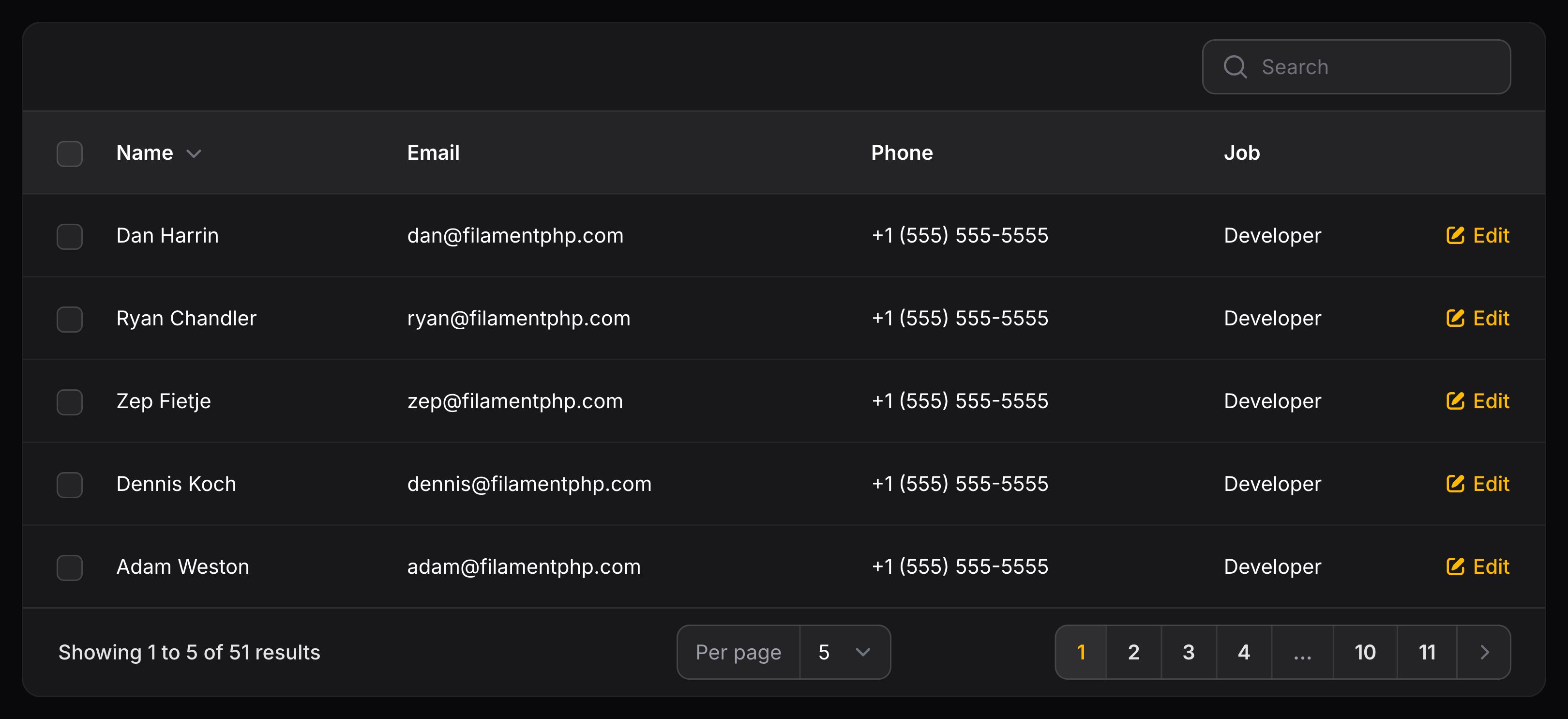 Table with stacked mobile layout on desktop