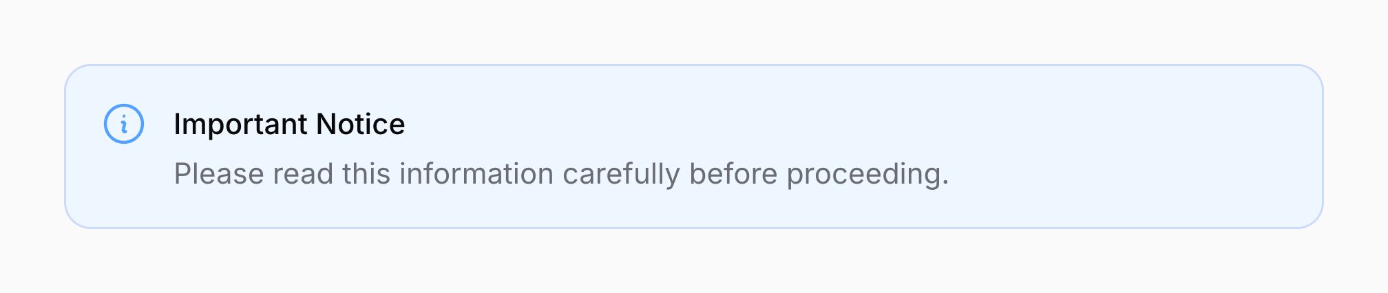 An info callout