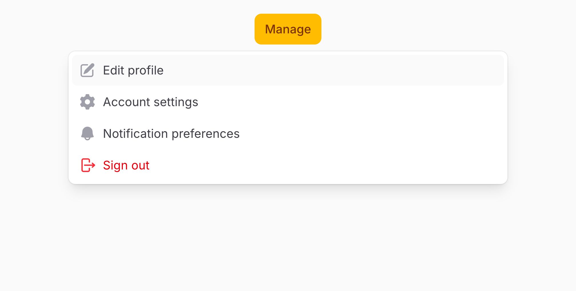 A dropdown with a custom width