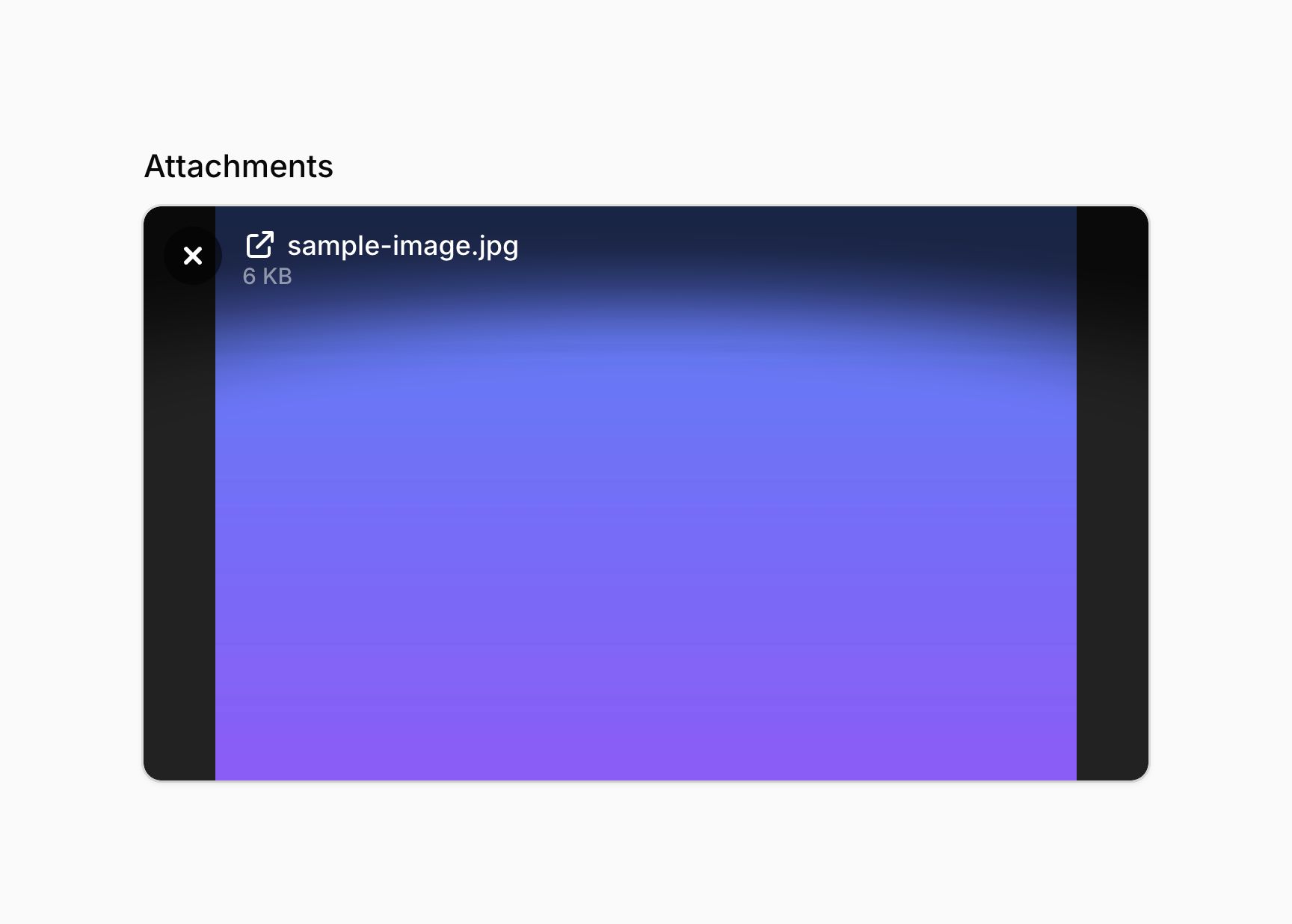 File upload with openable files