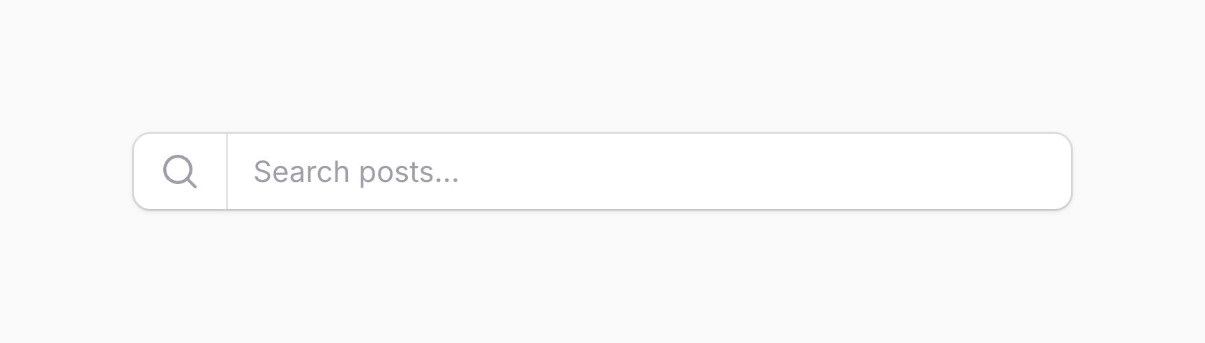 Form field with a hidden label