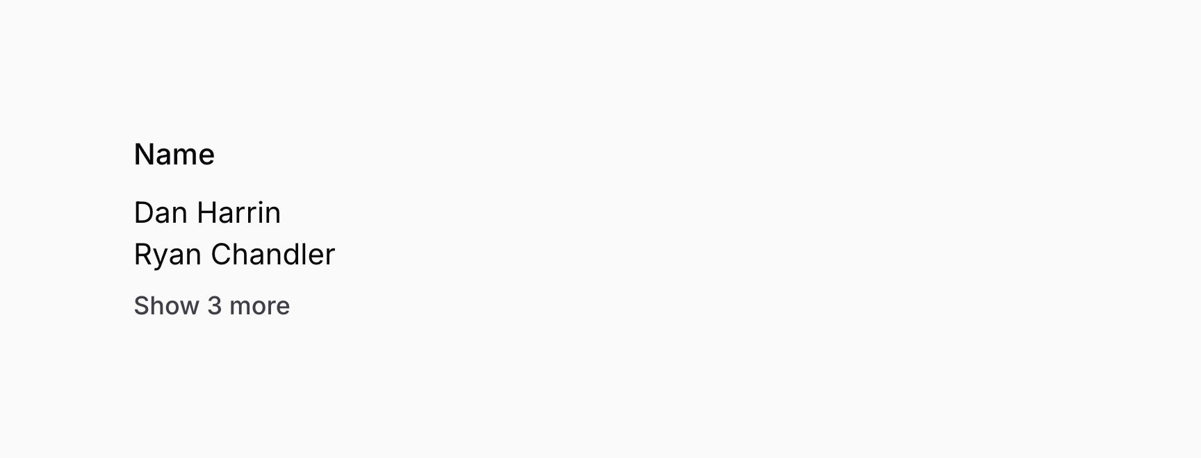 Text entry with an expandable limited list