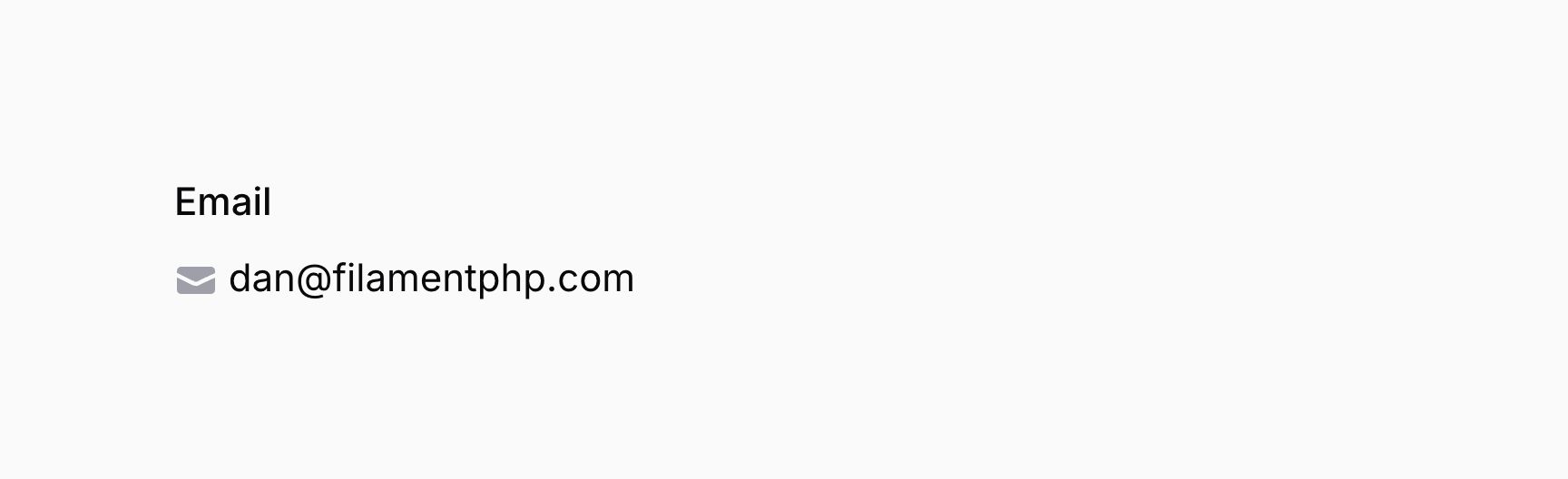 Text entry with icon