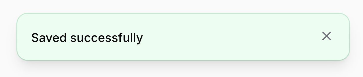 Notification with background color
