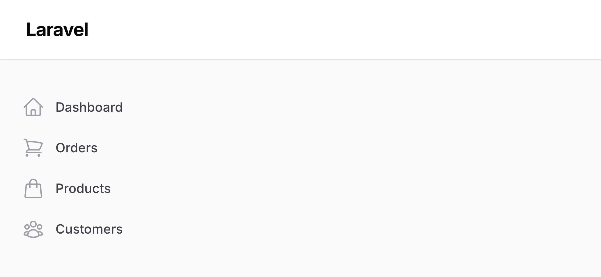 Sort navigation items